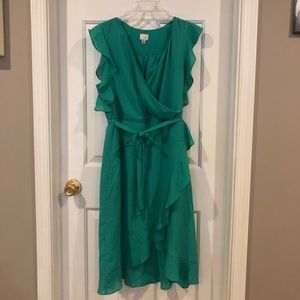 A New Day green wrap dress